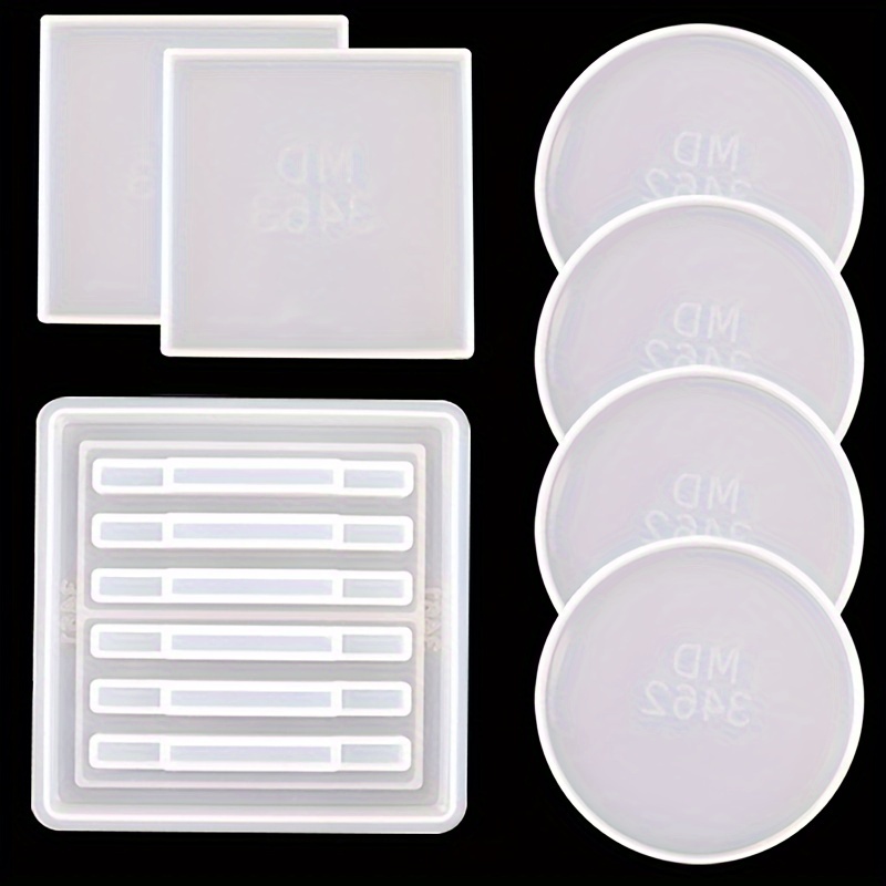 Epoxy Resin Coasters, Round Cup Holders, Draining Trays, Storage Stands, And Silicone Molds