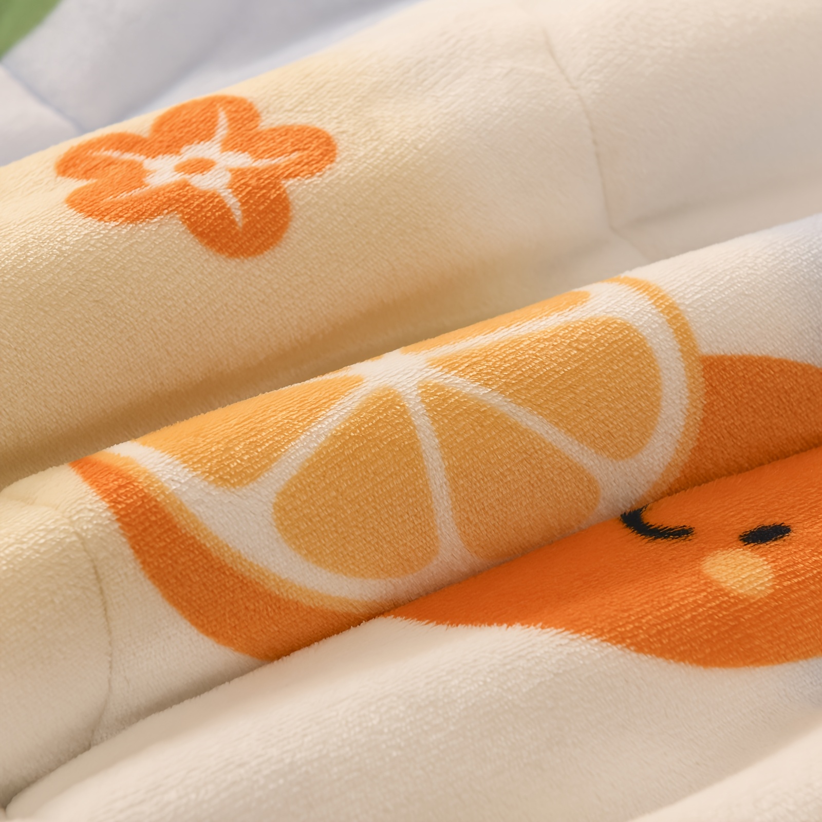 1pc plush milk fleece blanket soft orange grey pastel bedspread with cute     oranges lemons grapefruits   couch   throw machine washable cozy bed cover for adults contemporary bedding in pastel colors milk velvet fabric with quilted texture versatile for sofa beds or nap blanket   citrus theme blanket for winter throw blanket throw blanket for couch ribbon throw blanket fluffy blanket Product details 1