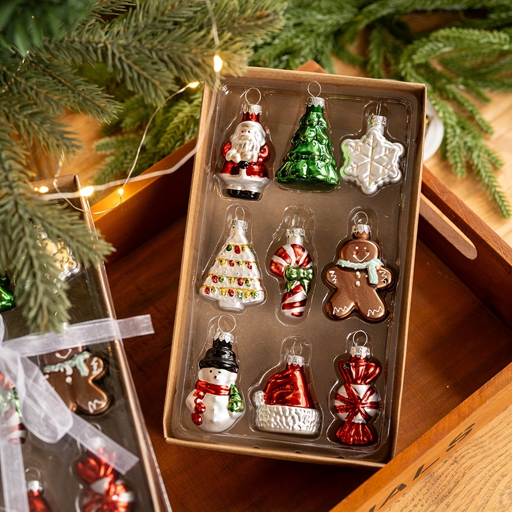 

Décorations de Noël en Verre Ancien pour Homme Moule Boule Sapin de Noël Ornements Créatifs