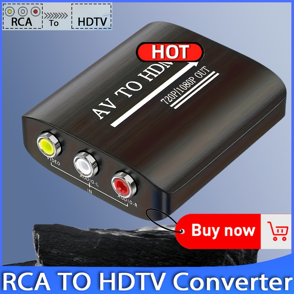 

Rca To Hdtv Av To Hd Video Signal Device, Usb-powered, Matte Surface, 5v For Ps1, Ps2, Ps3, , N64, Wii, , Vhs, Blu-ray & Dvd Players