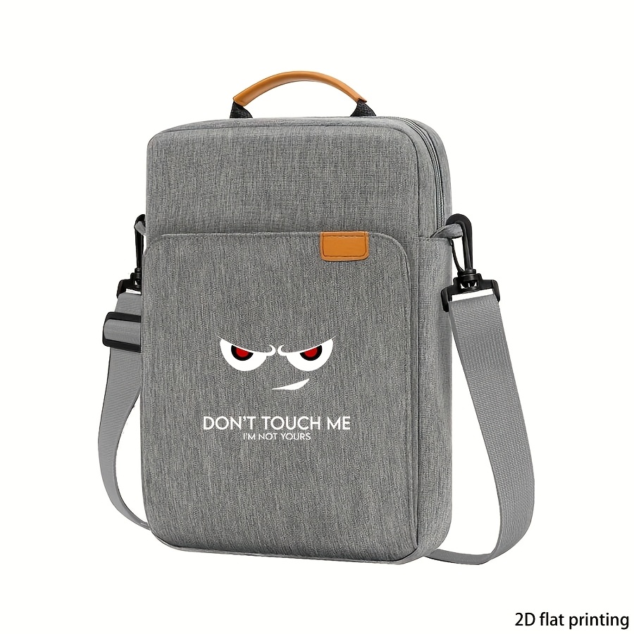 TEMU Sac Bandoulière pour Tablette et Ordinateur Portable avec Motif "Ne Me Pas, Ce N'est Pas à Toi", Sac à Main Tendance - Grande , Portable,