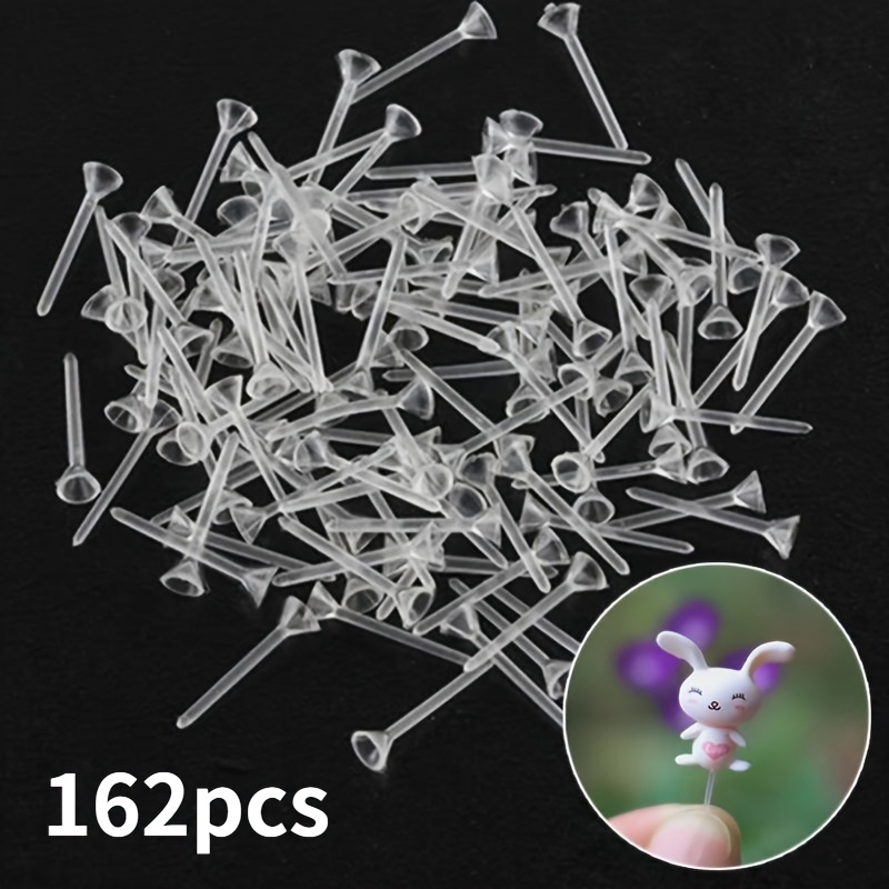 TEMU 162 Accessori per Ornamenti di Paesaggi in Miniatura, Spilli di Fissaggio per Paesaggi in Miniatura Fai da Te, Aste di Fissaggio, Supporti per