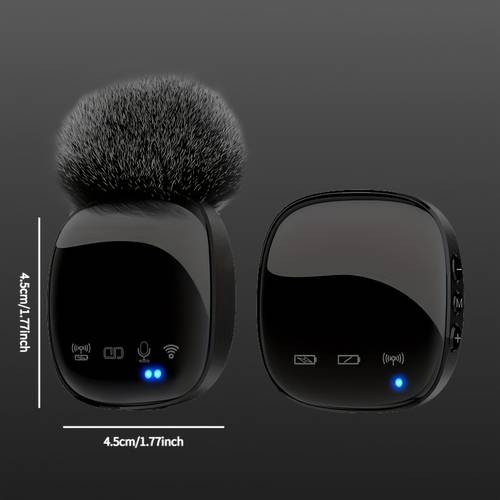 unique portable microphone wireless lapel microphone outdoor live broadcast microphone intelligent noise reduction technology long can professional quality recording