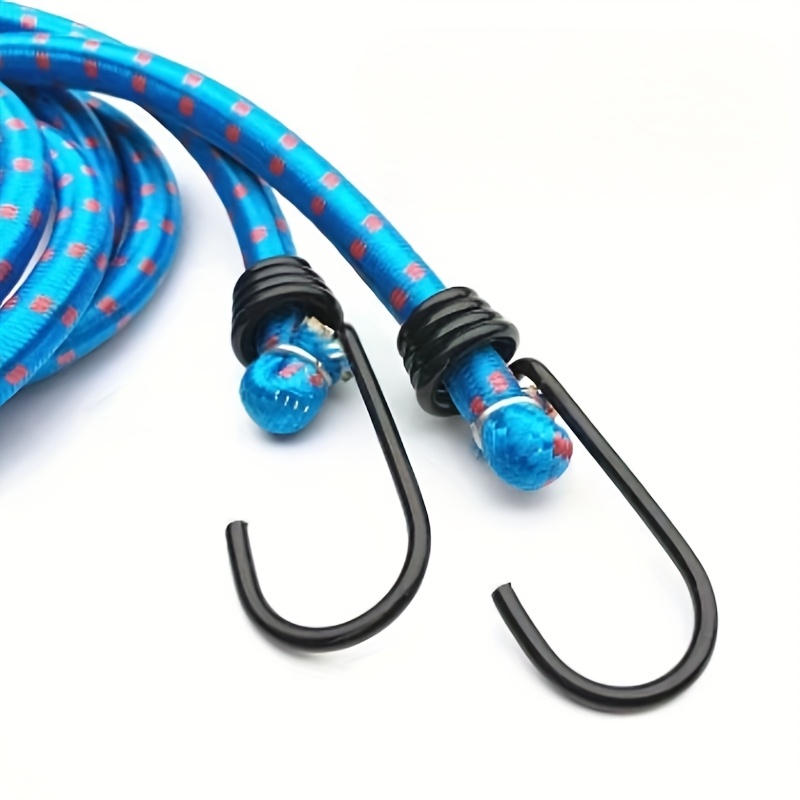 Heavy-Duty Elastic Luggage Strap with Double Hooks - Secure Fastening for Suitcases, Motorcycles, Cars, Trucks, Bikes - Multi-Purpose Cargo Strap for Travel, Moving, Warehouse - Durable & Easy to Use, Luggage Straps for Travel, Vehicle Cargo Holder, Versatile Cargo Strap, Sturdy Hook Design, Moving Essentials, Reinforced Construction, Moving Supplies