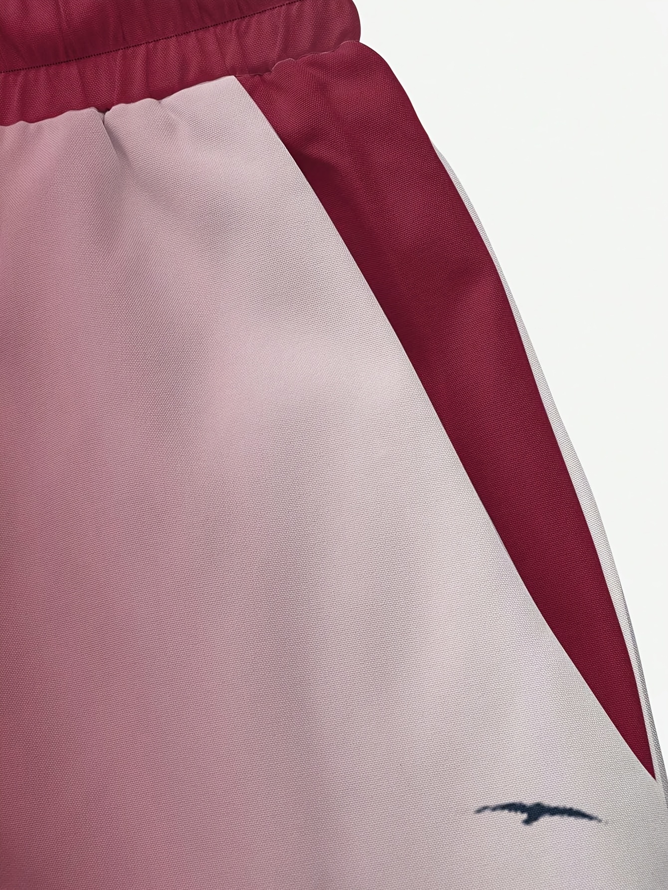 HANZUNPIN Men's Polyester Beach Shorts | Quick-Dry, Gradient Palm Tree 3D Digital Print | Adjustable Drawstring Waistband | Casual Vacation Wear | Machine Washable | Non-Stretch Fabric | Multi-Color Blue & White, Summer Leisure Wear | Vibrant Casual Shorts | Drawstring Closure