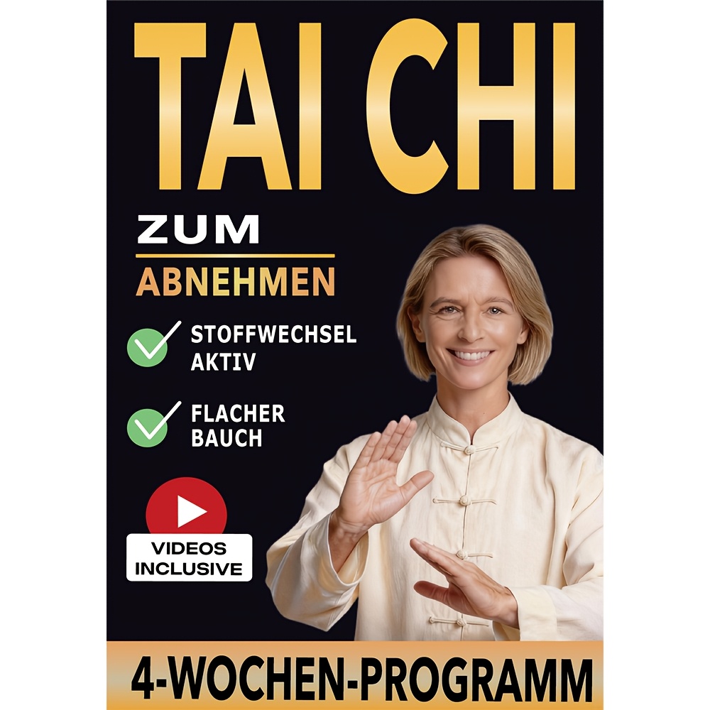 Tai Chi For Weight Loss: 4-week Program With 10 Minutes Daily – Simple Exercises For Movement & With Video Tutorials