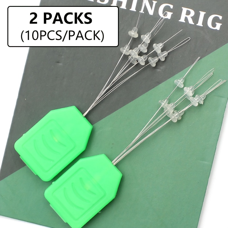 TEMU 2 Packs Carp Fishing Additions Micro Bait Snowman Boilies Stop Clear Bait Stopper Fishing Rigs For Carp Fishing Tackle