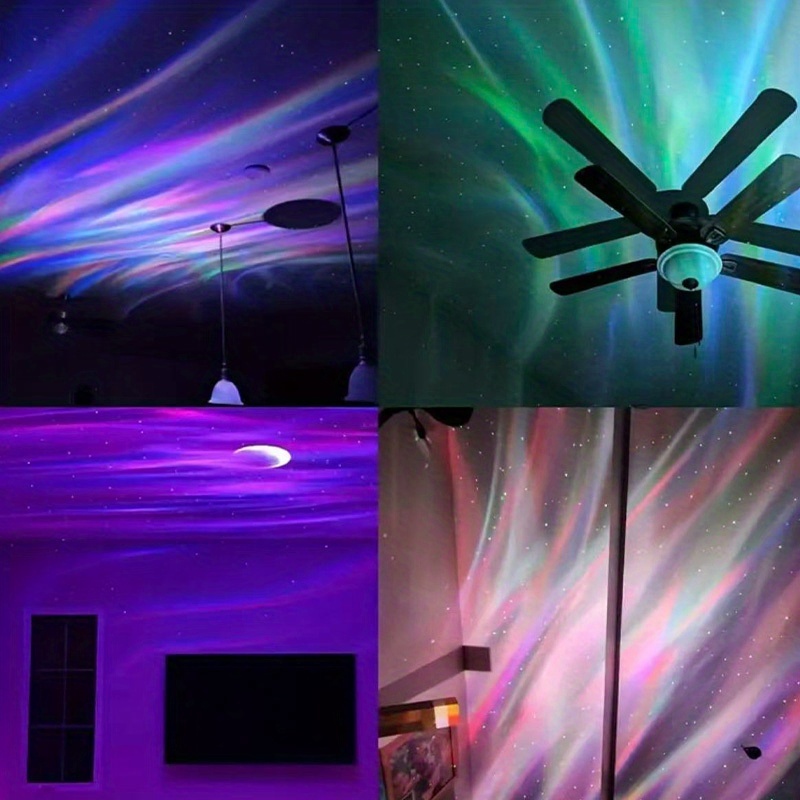 a remote controlled led lamp that   a northern lights ambiance featuring adjustable     usb   gifts parties and   events Product details 3
