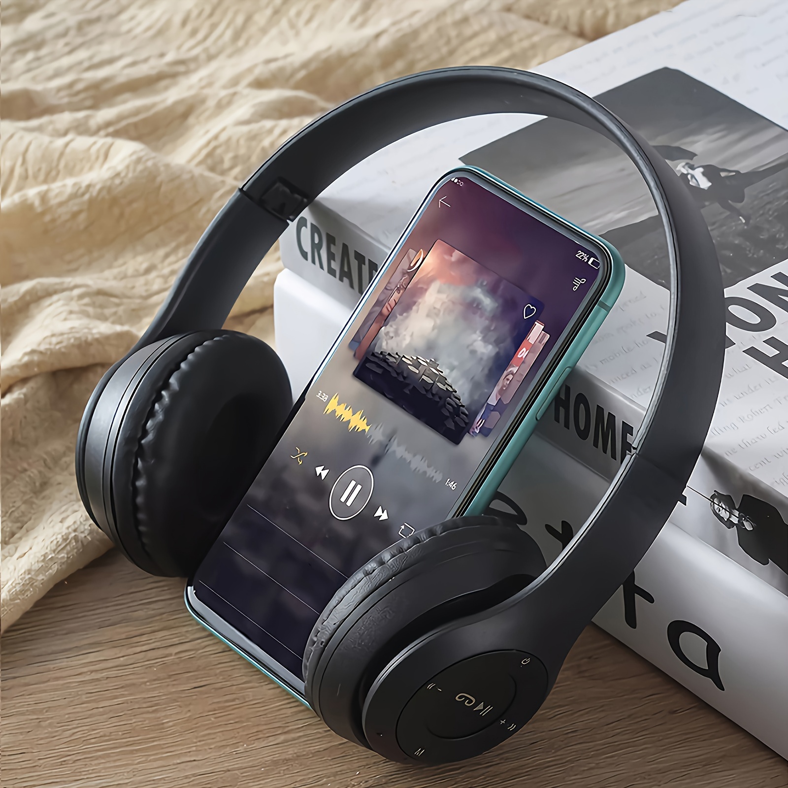 P47 ear Wireless Wireless 5.0 20h Temu