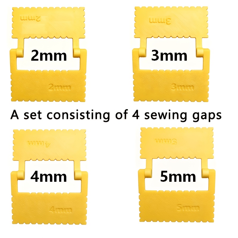 TEMU 4pcs, 2mm/3mm/4mm/5mm, 4 Different Sizes In 1pc, Hinge Sewing Clamp Set, Fixing Clips For Hand Sewing, Ideal Tool For Beginners And , Excellent