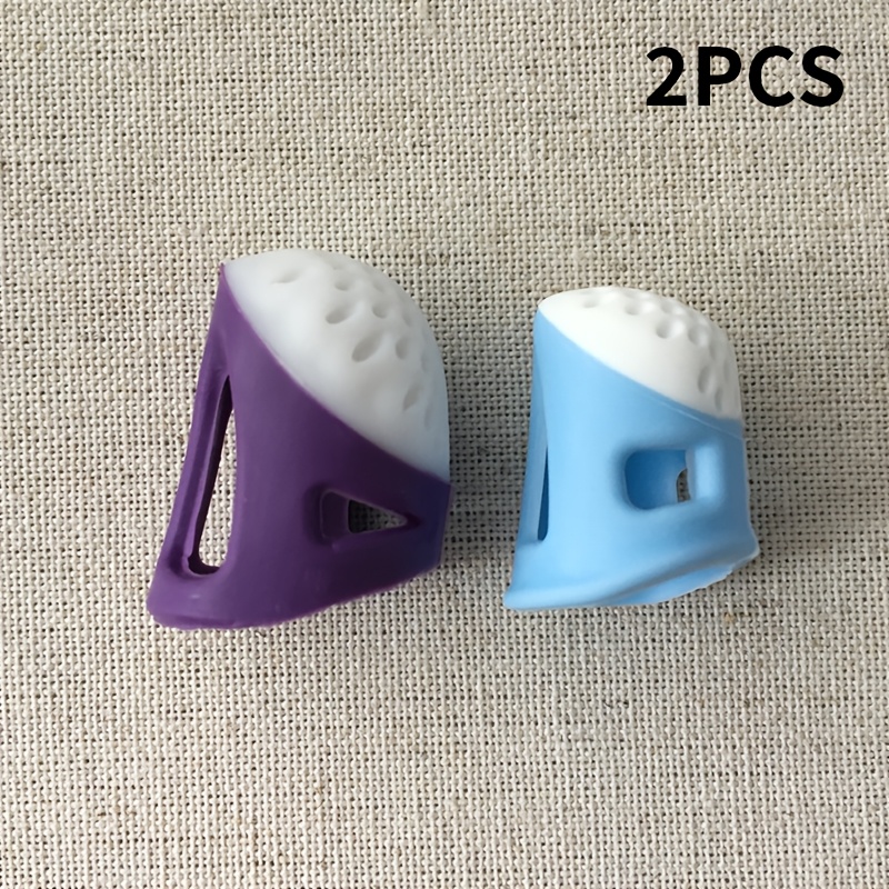 TEMU 2 pezzi/1 set Timpano da cucito Protezione per dell'ago Strumento da cucito Manicotto per Punto Antiscivolo Ago Materiale Taglia Opzionale