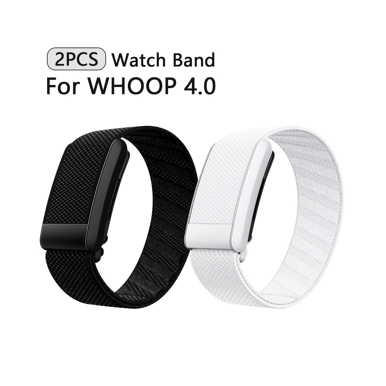 TEMU 2pcs-nylon Sport Bands Compatible With Band 4.0 Strap For Men/women, Breathable Nylon Durable And Sweatproof Replacement Wristbands Straps For