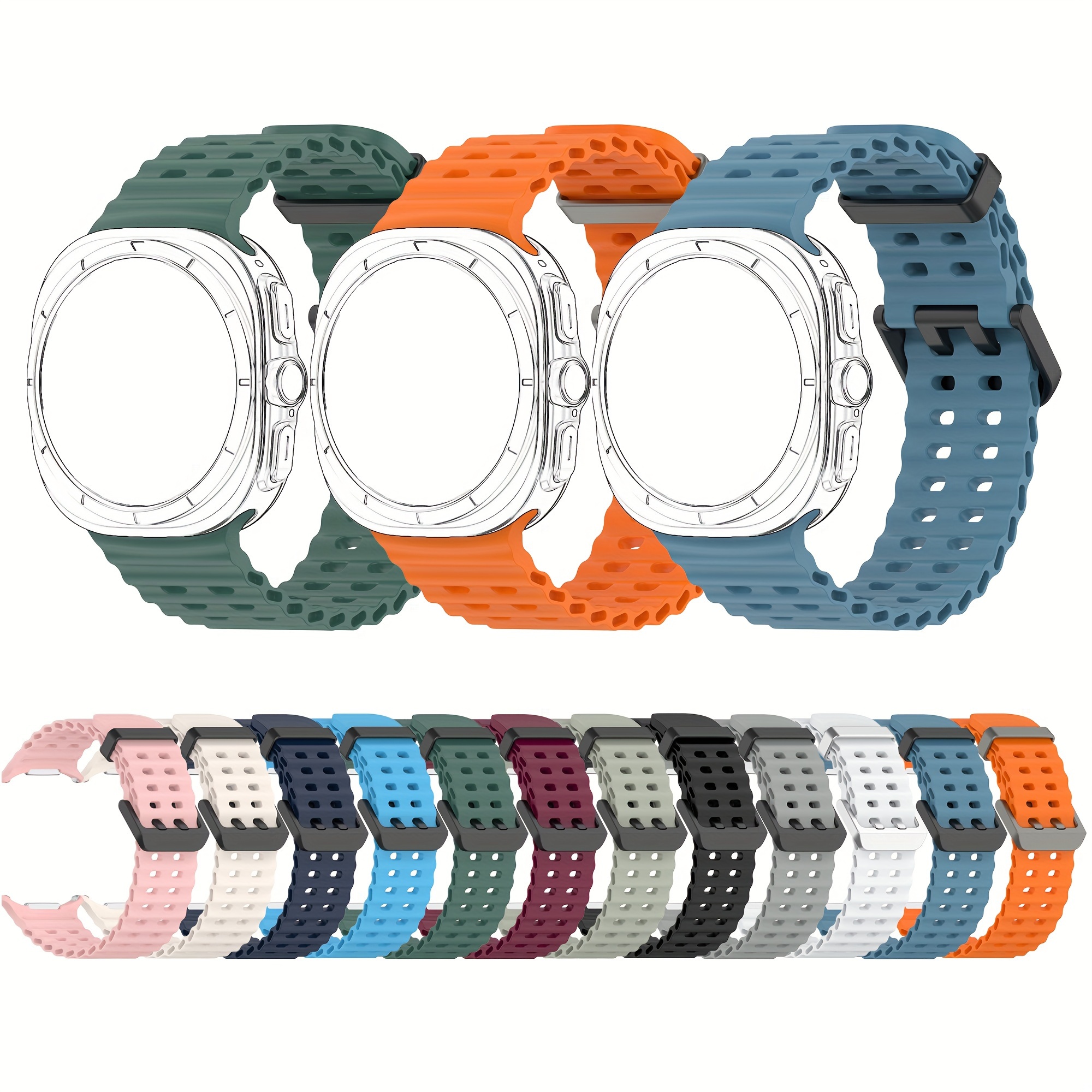 

For Ultra Compatible Silicone Sport Band - , Flexible & Sweat-resistant Wristband In 12 Colors, Running & Cycling
