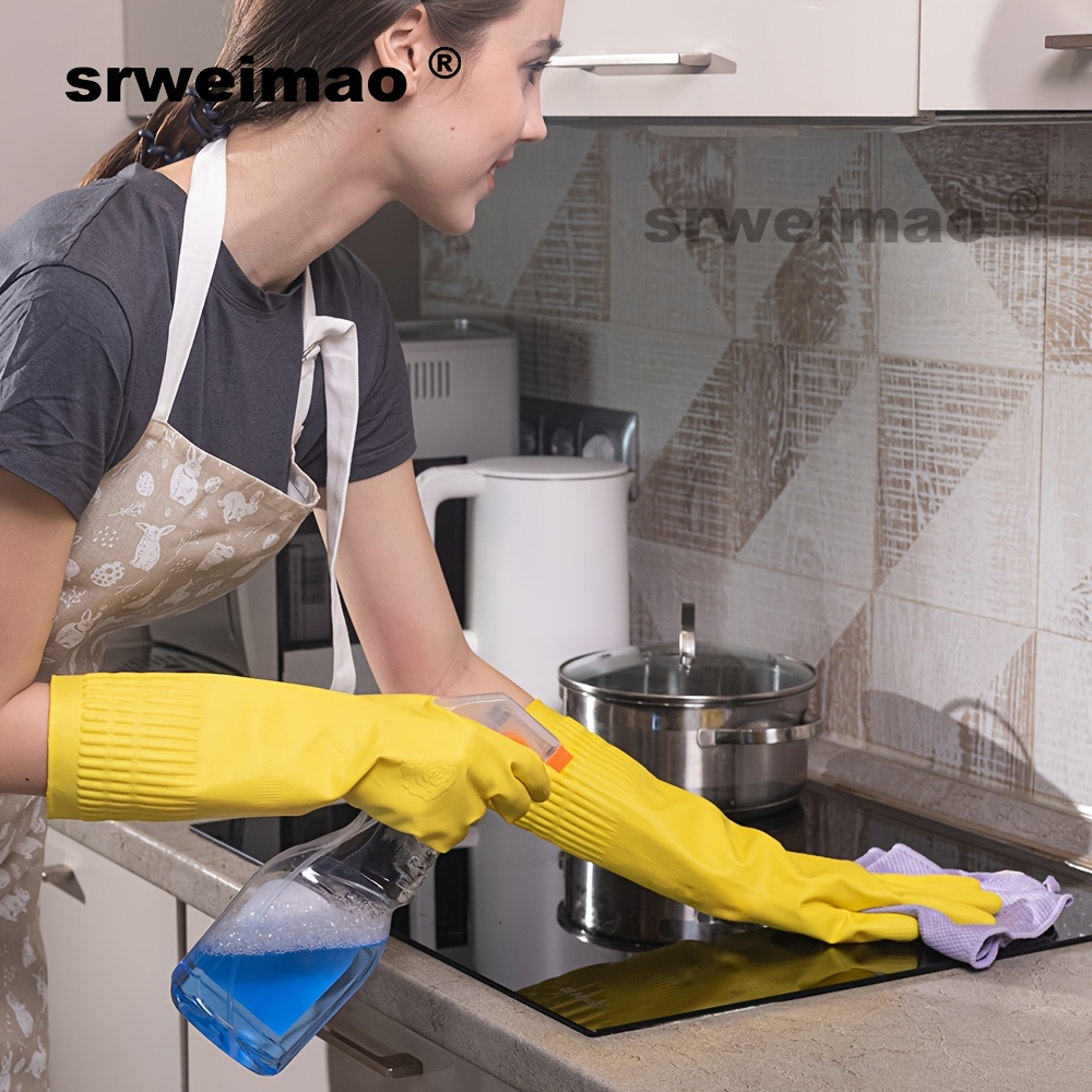 Silicone Dishwashing Cleaning Gloves For Washing Dishes, Kitchen And