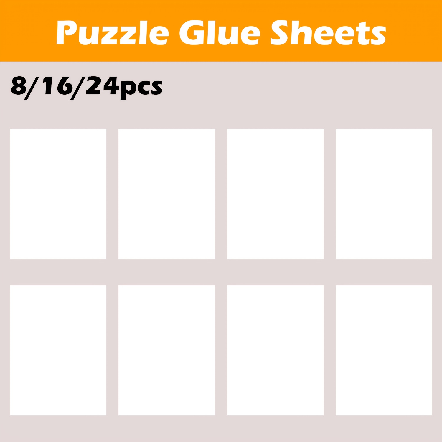 

8/16/24 Sheets Puzzle Glue Sheets, Of 4 X 1000pcs 1000pcs Puzzle In Minutes, Puzzle Saver, No Stress And No Mess, Puzzle Saver Sheets, Puzzle Glue