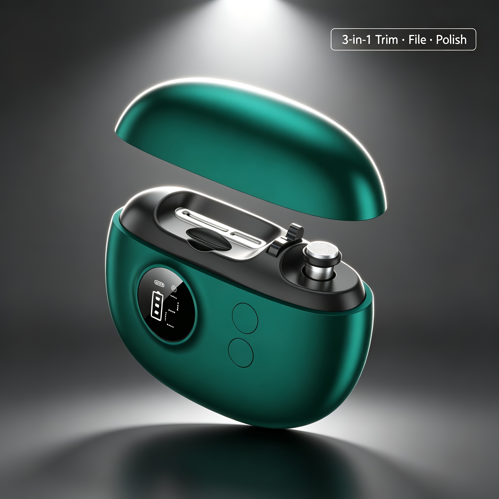 Electric Nail Clipper with HD Magnifier for Elderly