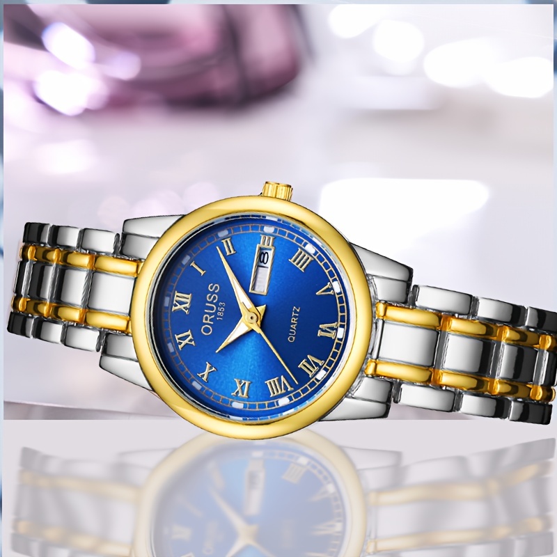Trendy, Versatile, Fashionable, Chic Women's Watches, Retro, High-end, Foreign, Individual, Accurate, Double Date, Beautiful Women's Watches