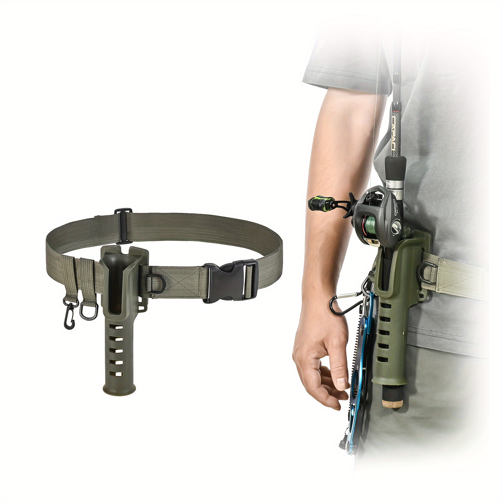 Fishing Belt Rod Holder Adjustable Waist Belt Outdoor - Temu