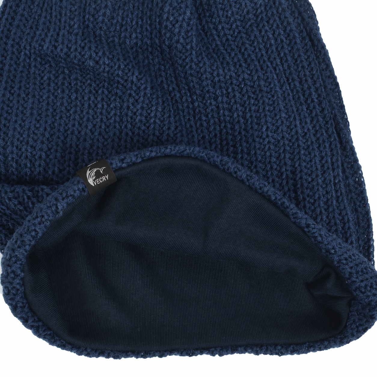 Unisex Navy Beanie Skull Cap with Drawstring Warm Winter Hats Outdoor NIXY Skull Beanie | Low-Profile Close Fit – NIXY Sports main image 2