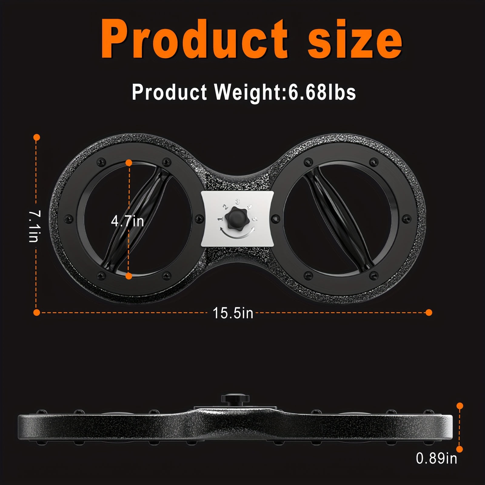 hotwhve forearm strength trainer with adjustable   heavy duty non electric arm   device 360 rotating grip for boxing mma weightlifting home gym portable forearm builder for   levels   workout tool durable construction reinforced handles hand exerciser martial arts athletes Product details 5