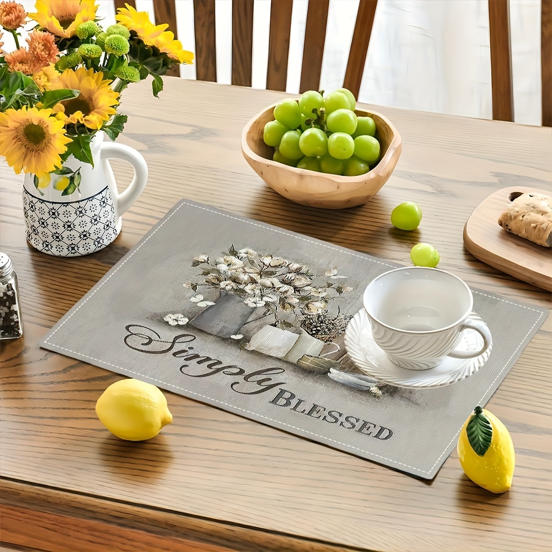 Vintage Tischsets Im Christlichen Stil Für Küche Und Esszimmer_voghion.com