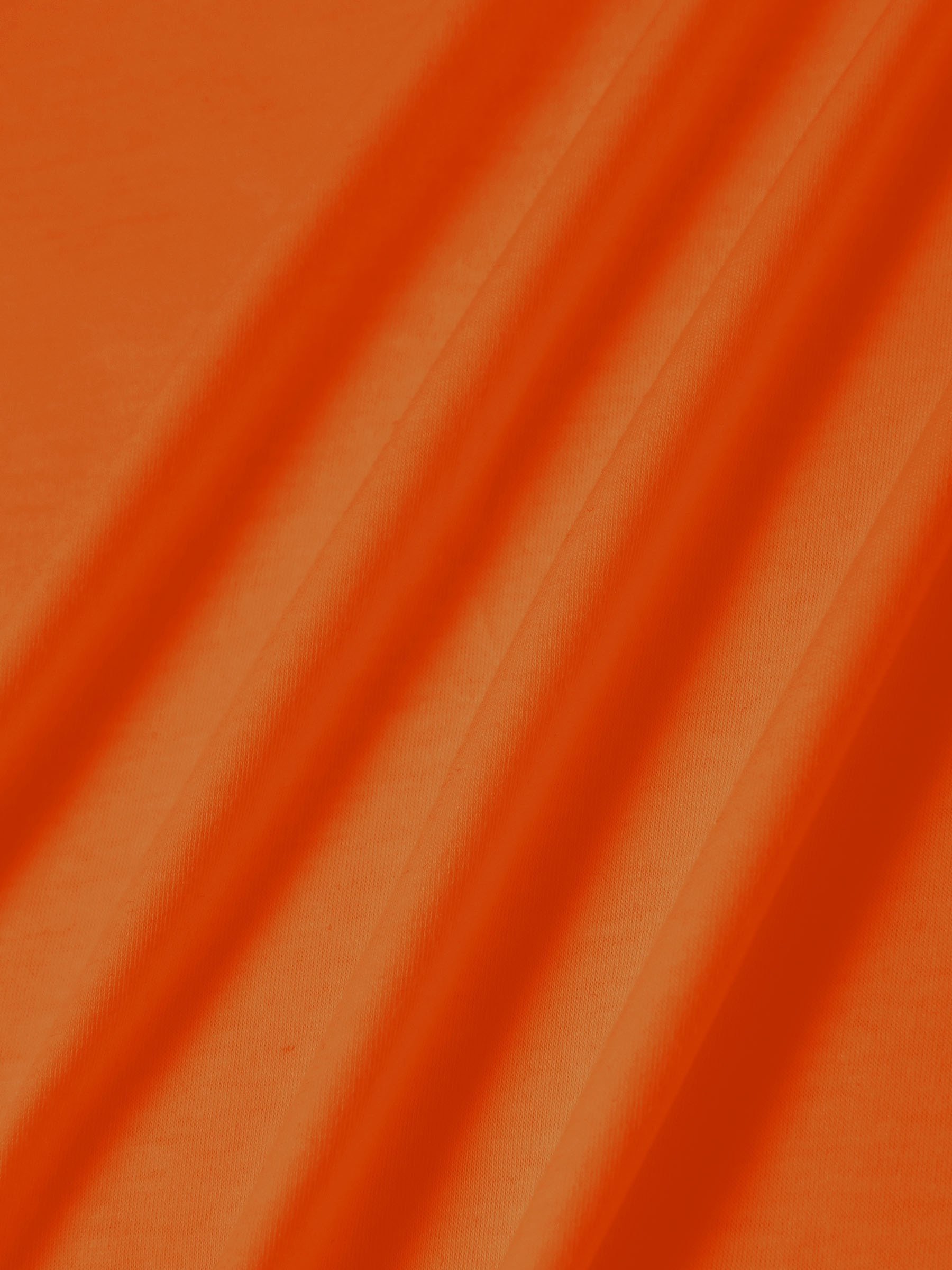 Women's Vibrant Orange Crew Neck T-Shirt - Soft Stretch Casual Short Sleeve Top, Breathable Regular Fit for Spring & Summer, Machine Washable, Casual Attire, Simple Timeless Design, Comfortable Fabric