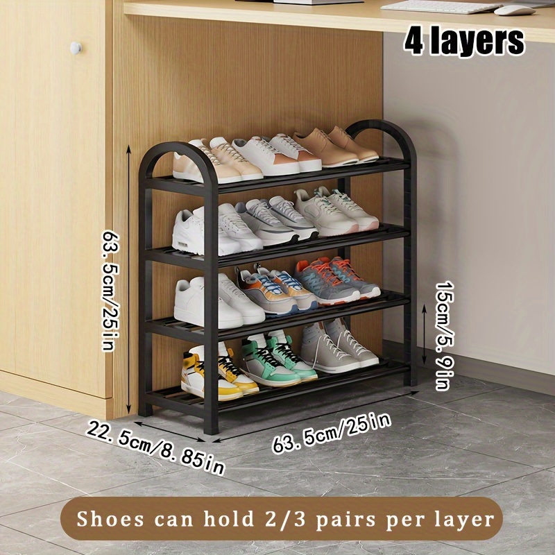 E-shop 1 Stück Mehrschichtiger Einfacher Schuhregal, Eingangsschuhregal, Multifunktionaler Wohnzimmer-Aufbewahrungsregal, Ideal für Heimorganisation