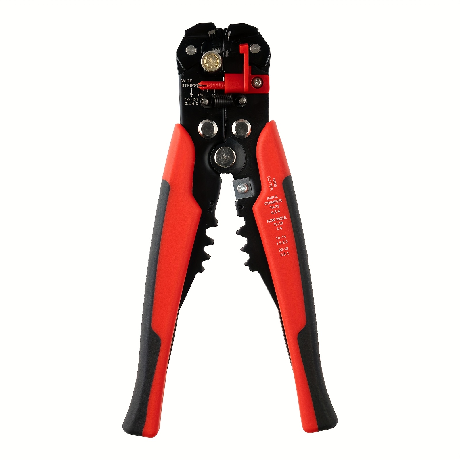 TEMU 1 pince à dénuder automatique multifonctionnelle, coupe-câble et pince à sertir multifonctionnelle pour dénuder, couper et sertir les câbles,