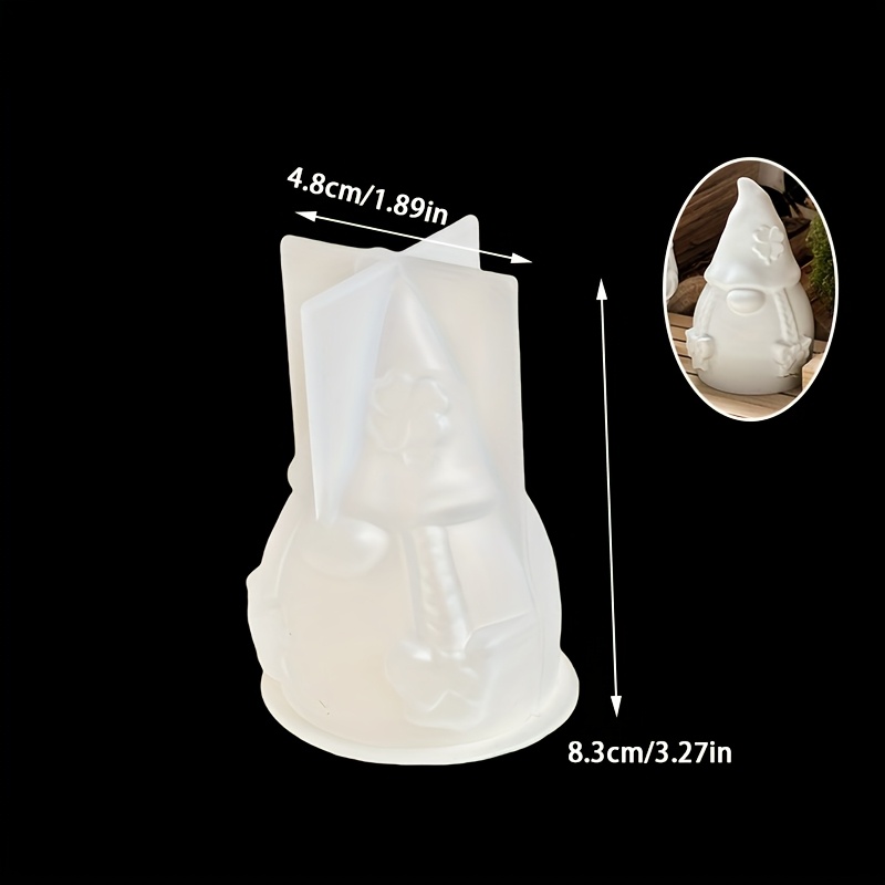 TEMU Resin Silicone Mould Christmas Dwarf Silicone Mould Dwarf Candle Mould Diy Cute Christmas Ornament Mould Christmas Gift Diy Plaster Resin Crafts