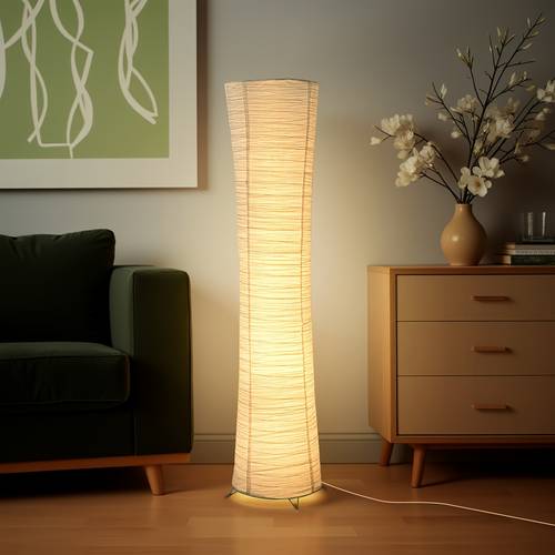 minimalist modern led paper floor lamp infrared remote control usb interface timing function suitable for living room bedroom warm atmosphere holiday gifts christmas lights christmas decorations