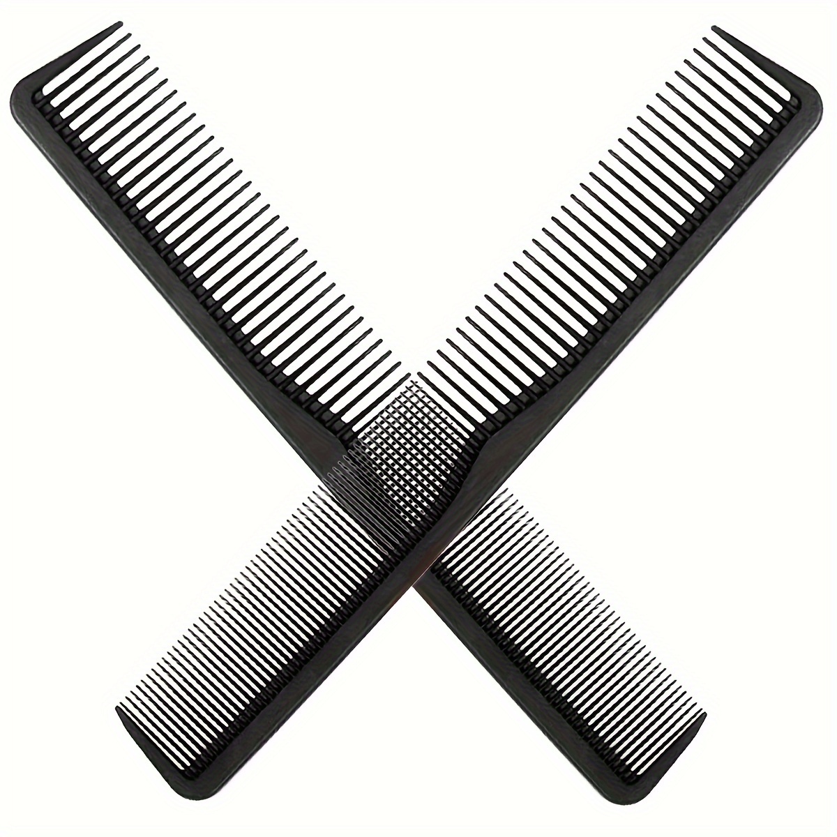 

2pcs Professional Hair Styling Comb Set - Heat Resistant, Fine & Wide Tooth, Anti-static - Abs Plastic, Salon-quality For , Ideal For Home Or Barber Use, Hair Styling Tools