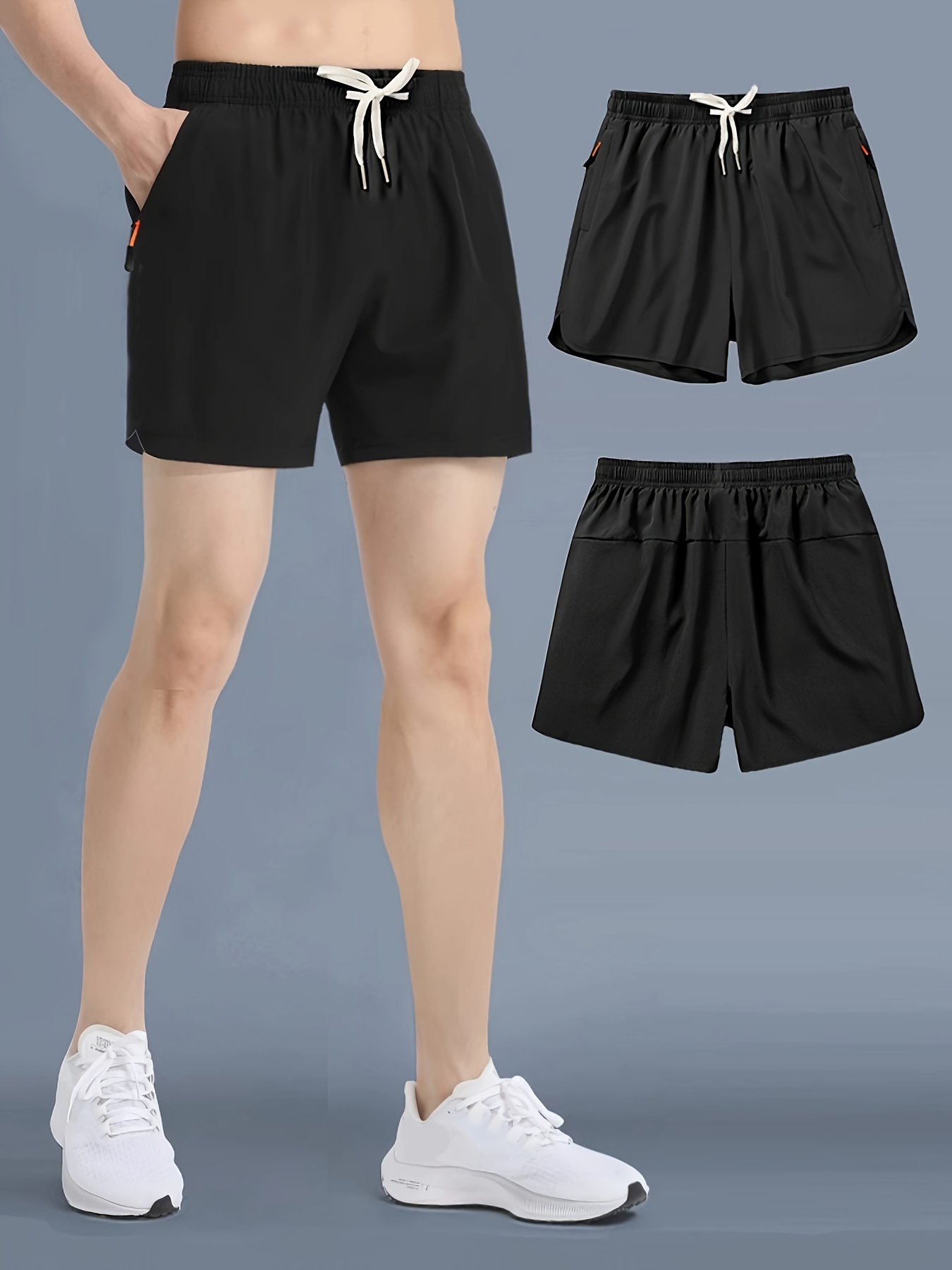 Drawstring Workout Shorts Casual Summer Elastic Waist Shorts - Temu