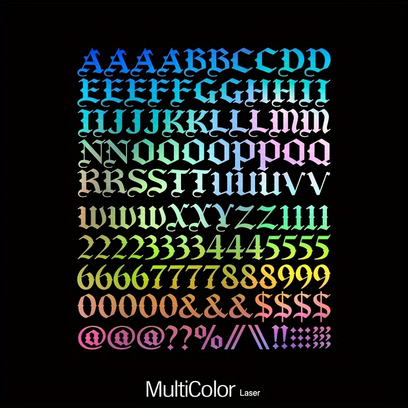 TEMU Self Adhesive Reflective Hollow Carving Vinyl Decal Car Sticker For For Car Motorcycle Trucks Mobile Number Diy Decor