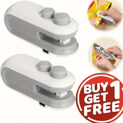 buy 1 get 1 free total of 2pcs mini bag sealer usb c rechargeable bag sealer 2 in 1 bag sealer heat seal with cutter and magnet mini bag resealer machine for plastic bags snack bags snacks bag sealer heat sealer