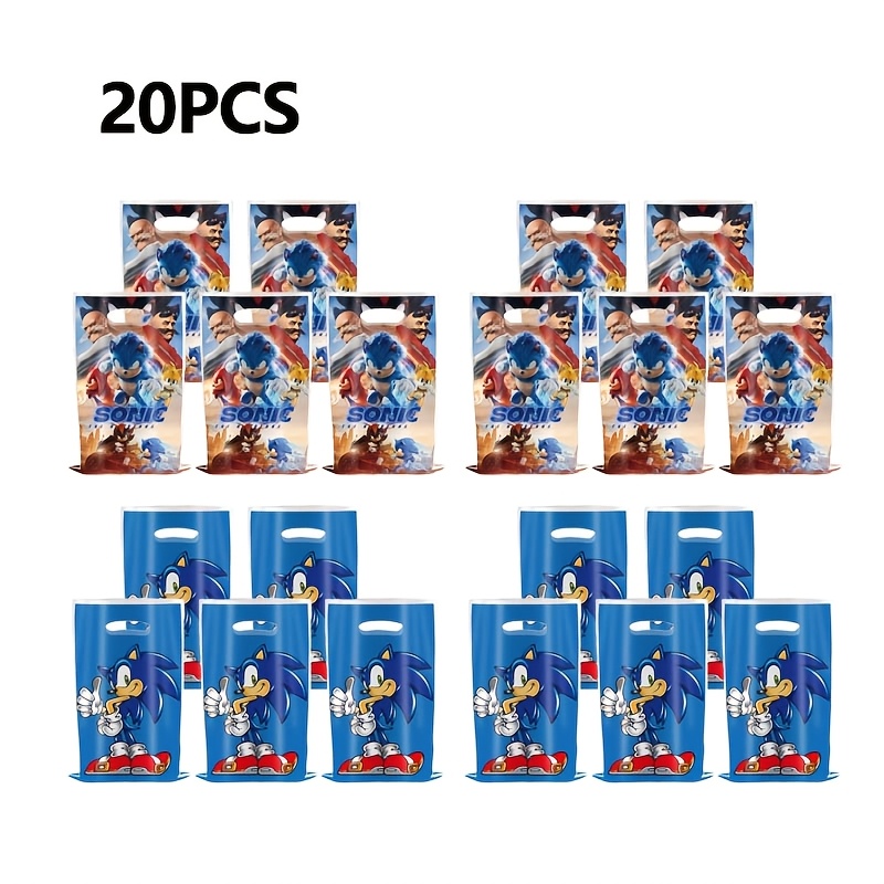 TEMU Gift For Her/him The Hedgehog Party Gift Bag, Containing 20 Exquisite Pattern Gift Bags, Suitable For Birthday Parties, Graduation Ceremonies,