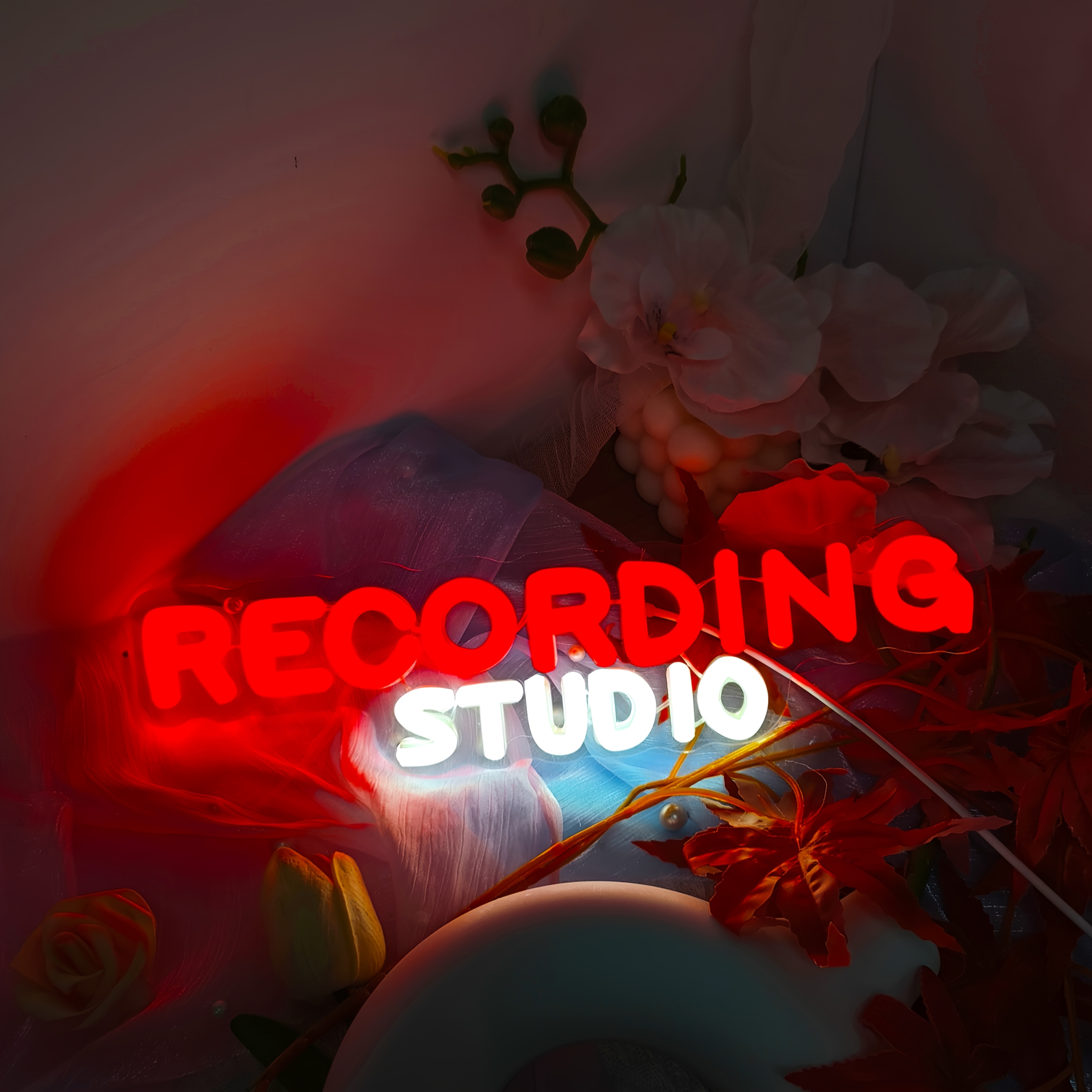 Image of Liuyang Recording Studio Neon Sign For Wall Decor, Usb Powered Dimmable Led Light For , Podcast Room, Live Stream Setup, Game Room, Music Space, Studio, Nightclub, Lounge, Perfect Unique Gift For