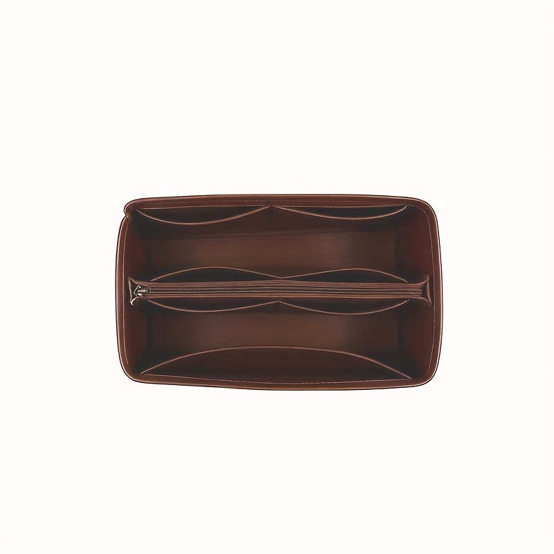 TEMU 【-bag Storage Bag】chic Felt Organizer For Handbags - Versatile Storage Pouch With Base Shaping, Non-woven Fabric, Available In Cream/red/black