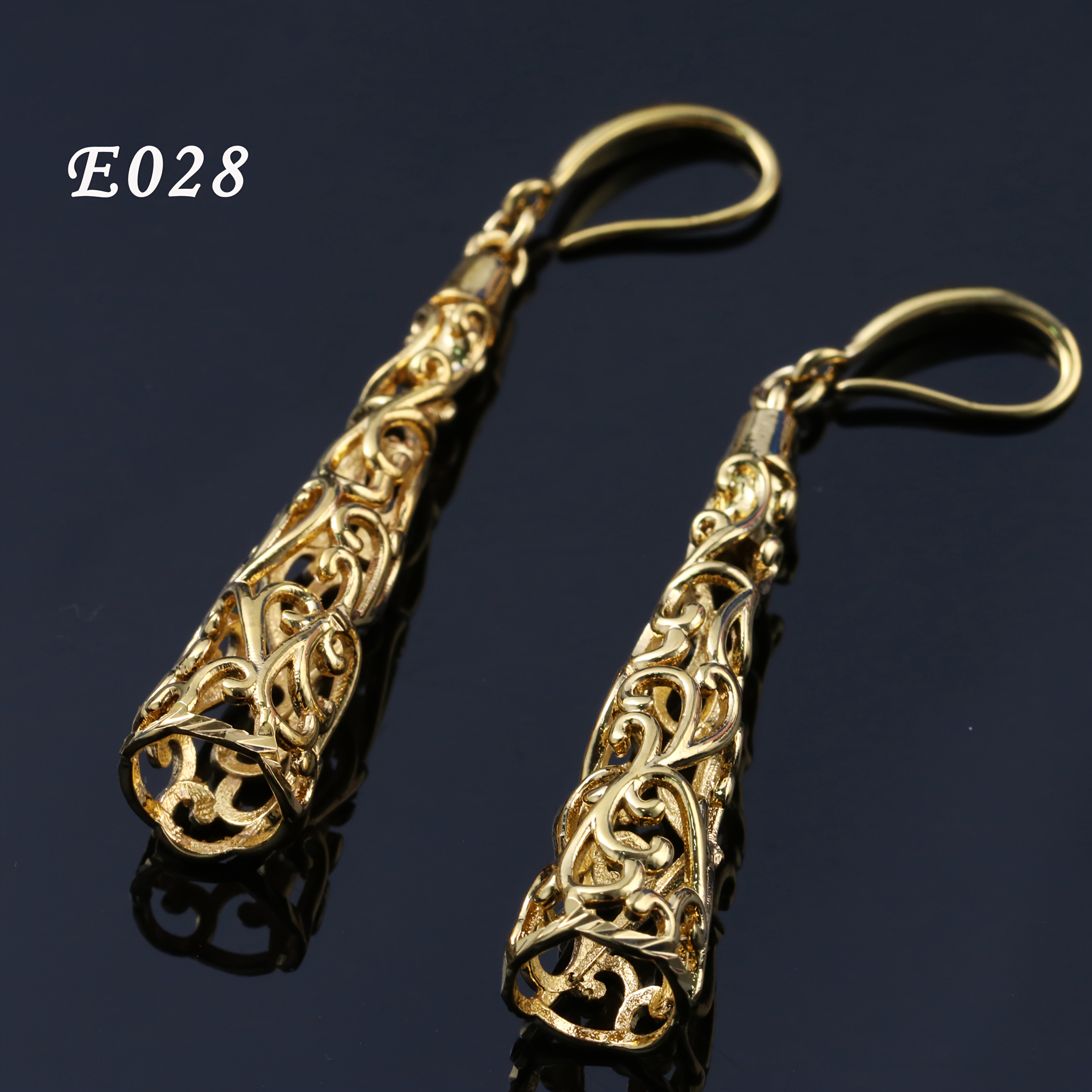 [5a Quality] Hollow Carved Earrings, Light Non-fading Earrings, Ramadan Festival Birthday Gift, Valentine's Day Gift For Girlfriend Wife, Suitable For Girls' Daily Wear, Without Battery