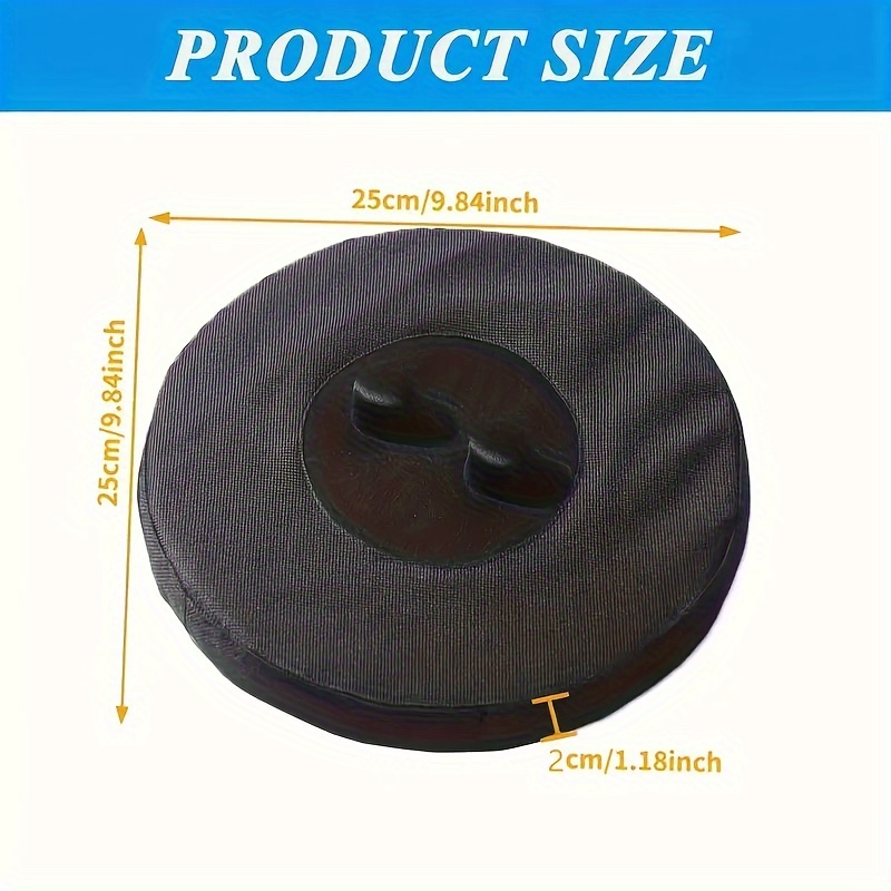 TEMU Round Foam Seat Cushion For Outdoor Telescopic Stool - Textured Grip, Durable Travel Mat, Folding Chair Pad (stool Not Included), Seat Cushion For Long Sitting