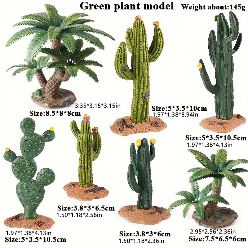Toy Models Of Trees And , Perfect For Decorating Micro Landscapes, Projects, Garden Pots, And Sandbox Games, Realistic Scenes