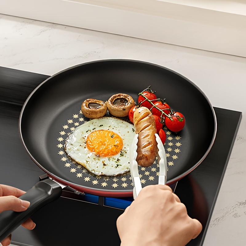 

Poêle en Fer Antiadhésive de 10.24" avec Motif Étoilé - pour Steaks, Pancakes & Plus - Parfaite pour & l' en Restaurant - Compatible avec la Cuisson au Gaz & à l'Induction - Facile à Nettoyer