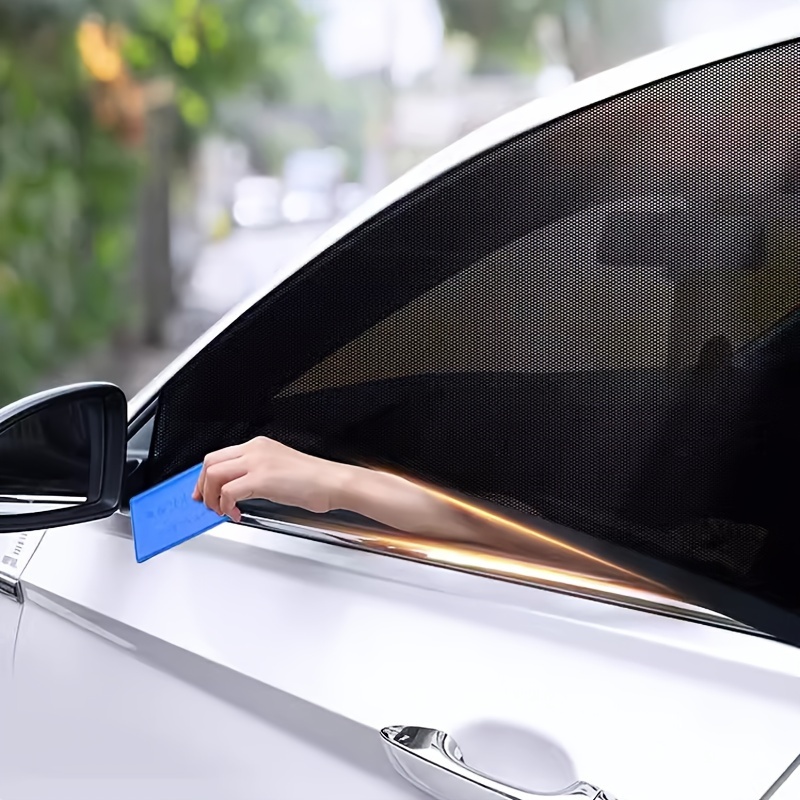 Juego De 4 Parasoles Para Ventanas De Coche - Elásticos, Protección UV, Transpirables