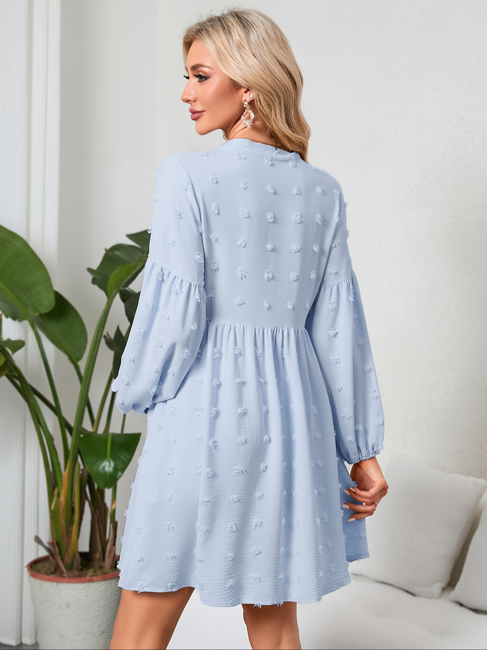 light blue dress for baby shower Backless Mesh Sequin Perspective Long Dress(Including Underwear) – Parthea  Fashion