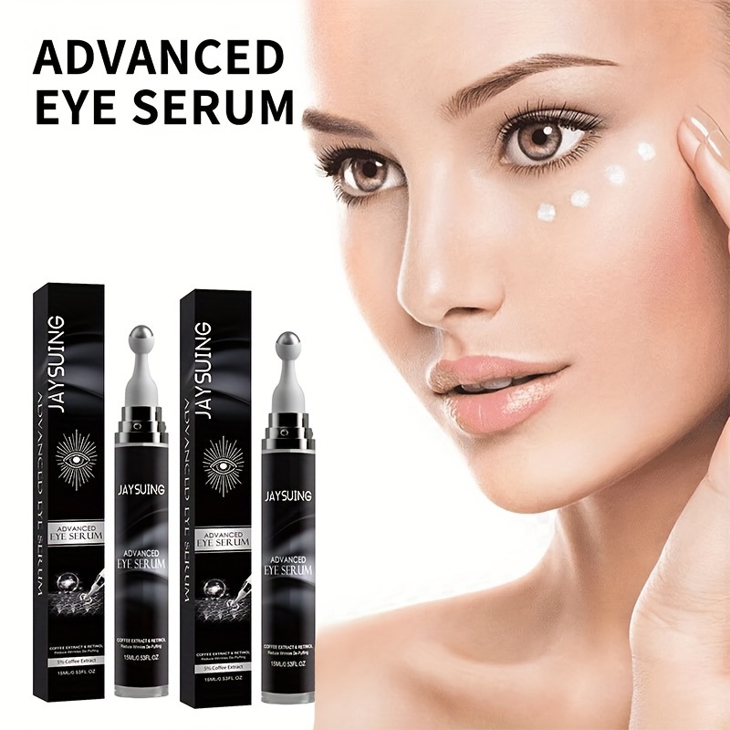 

2pcs*15ml, Advanced Eye Serum, Contains Coffee + Retinol Eye Cream, Moisturizing Rejuvenating Eye Massage Eye Eye Cream