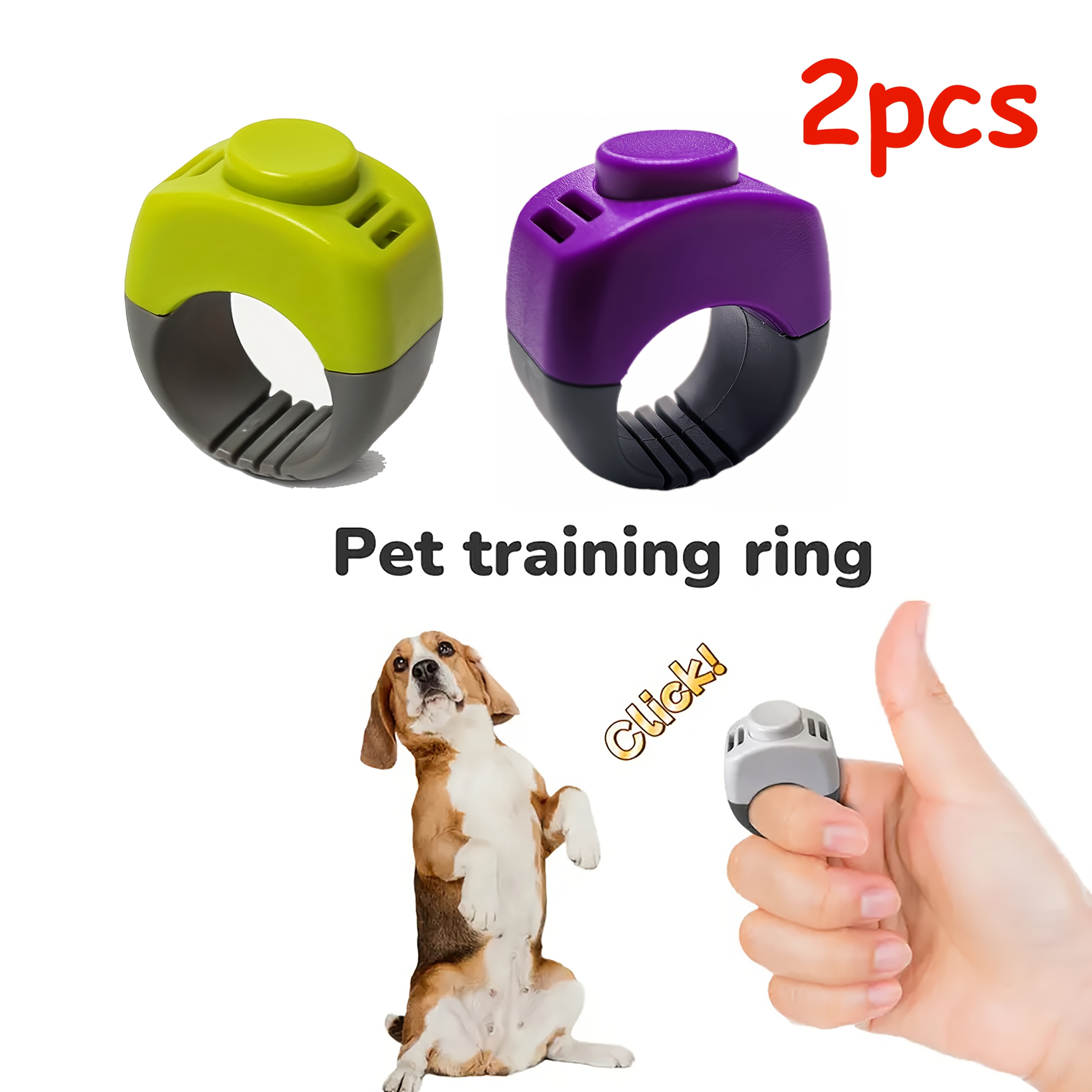 E-shop 2 Stück Ring- Trainer für Hunde, Nicht-Elektrischer für die Ausbildung von Katzen, Hunden, Pferden, Vögeln, Fischen, Kaninchen – Hilft bei