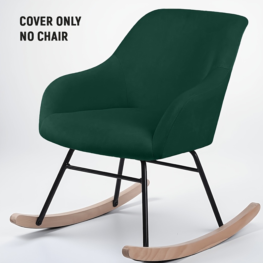 TEMU 1pc Super Soft High Back Rocking Chair Cover No Chair