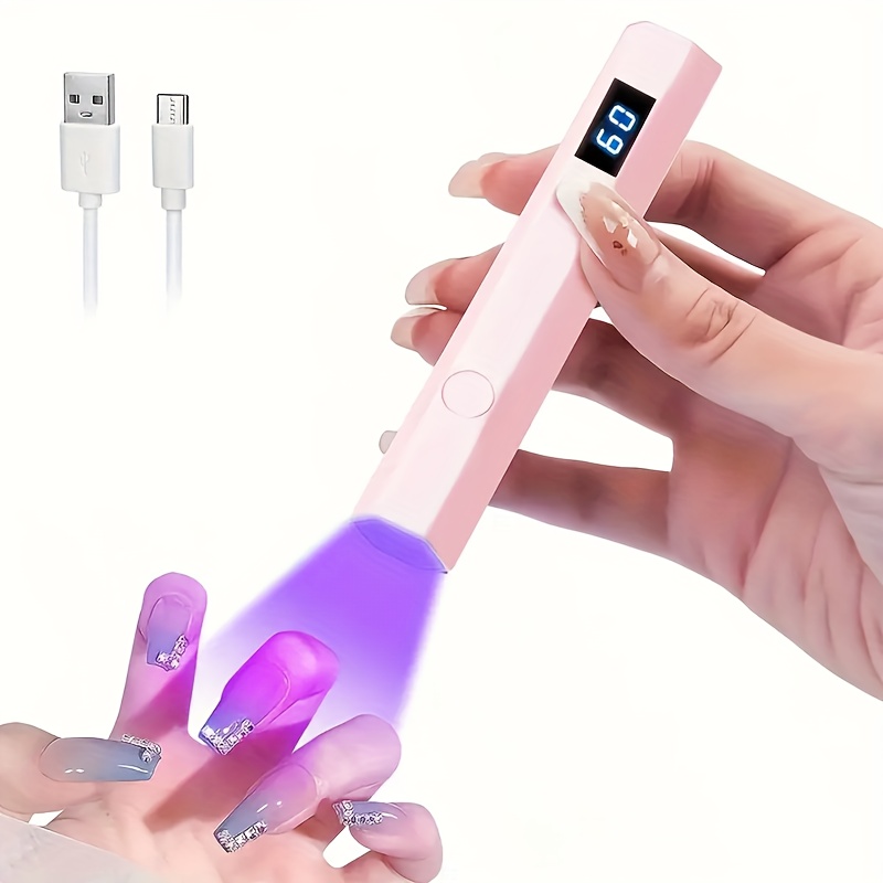 UV/LED Nagellampe – Schnelltrocknend Für Gelnägel, Automatischer Sensor, Rosa, Mit USB-Anschluss
