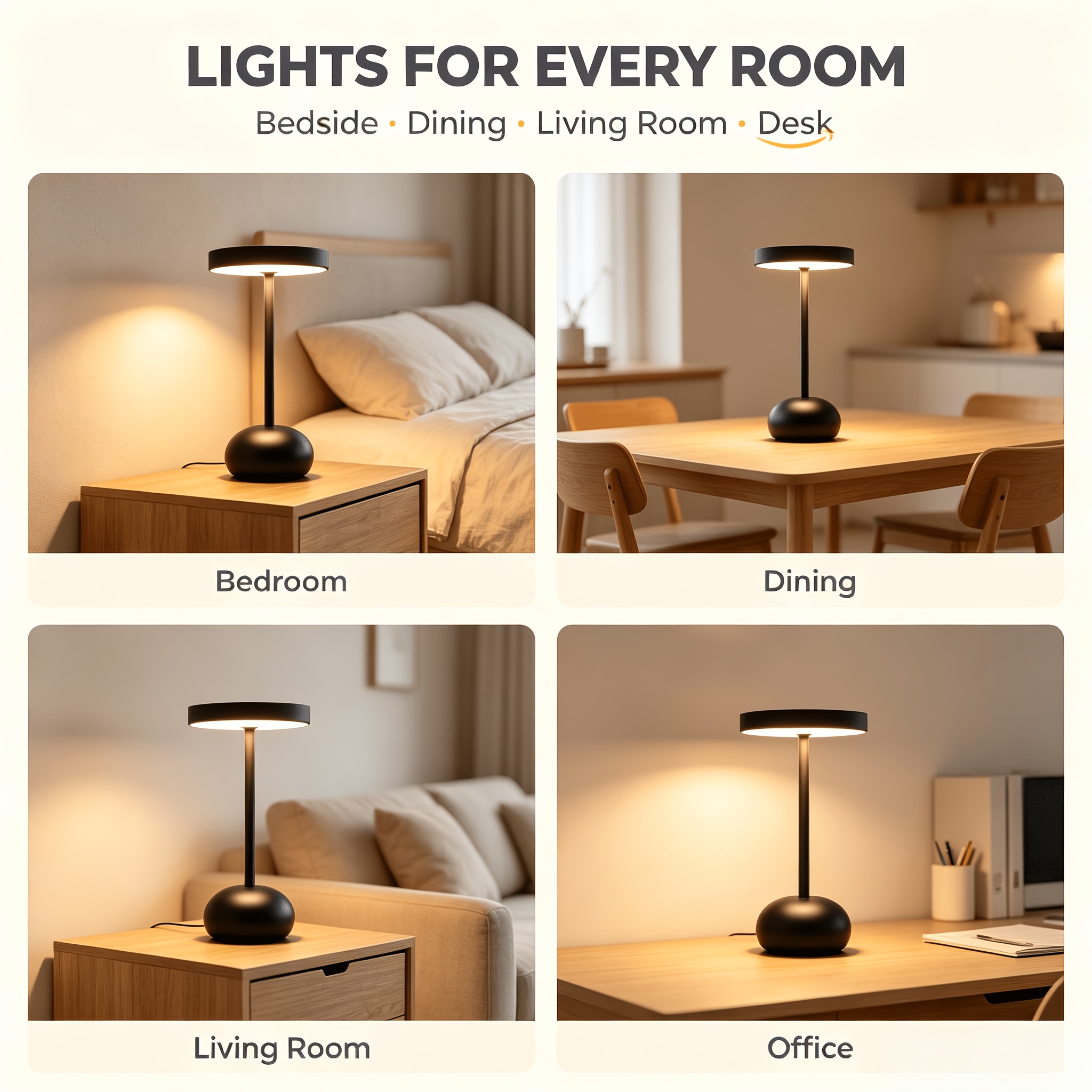 Creative Desktop Lamp with Adjustable Color Temperature