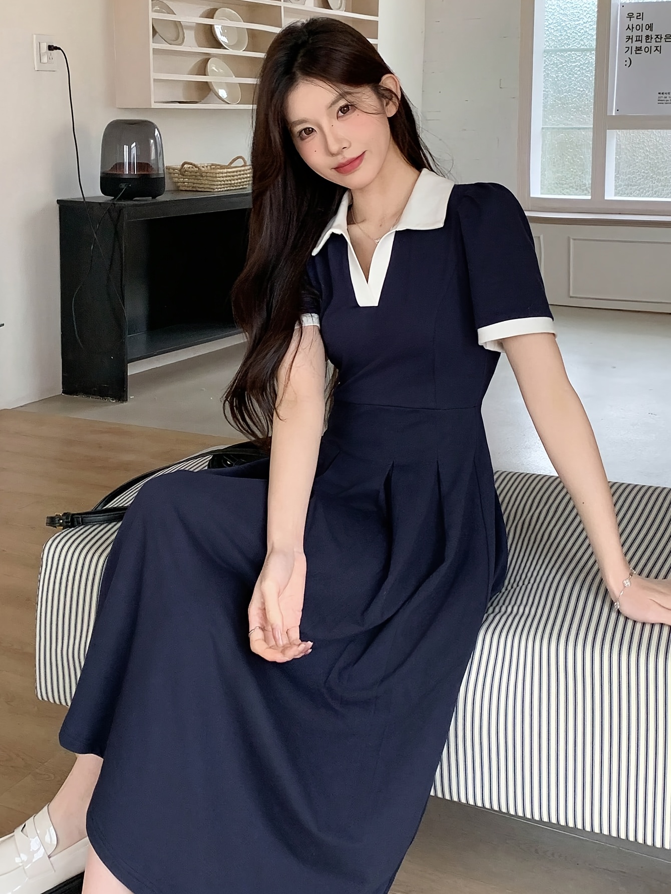 simple a line wedding dress with sleeves Modest Civil Short Sleeves A-Line Wedding Dress Simple Casual V-Neck Low-V  Back Floor Length Bridal Gown with Train main image 1