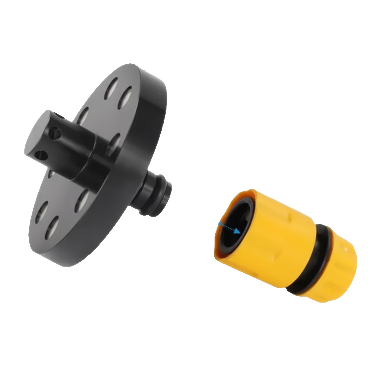 TEMU 2pcs Set 1 Heavy-duty Magnetic Base 360° Rotating Nozzle And 1 Connector - Heavy-duty Magnetic Chassis/chassis Cleaning System With Central
